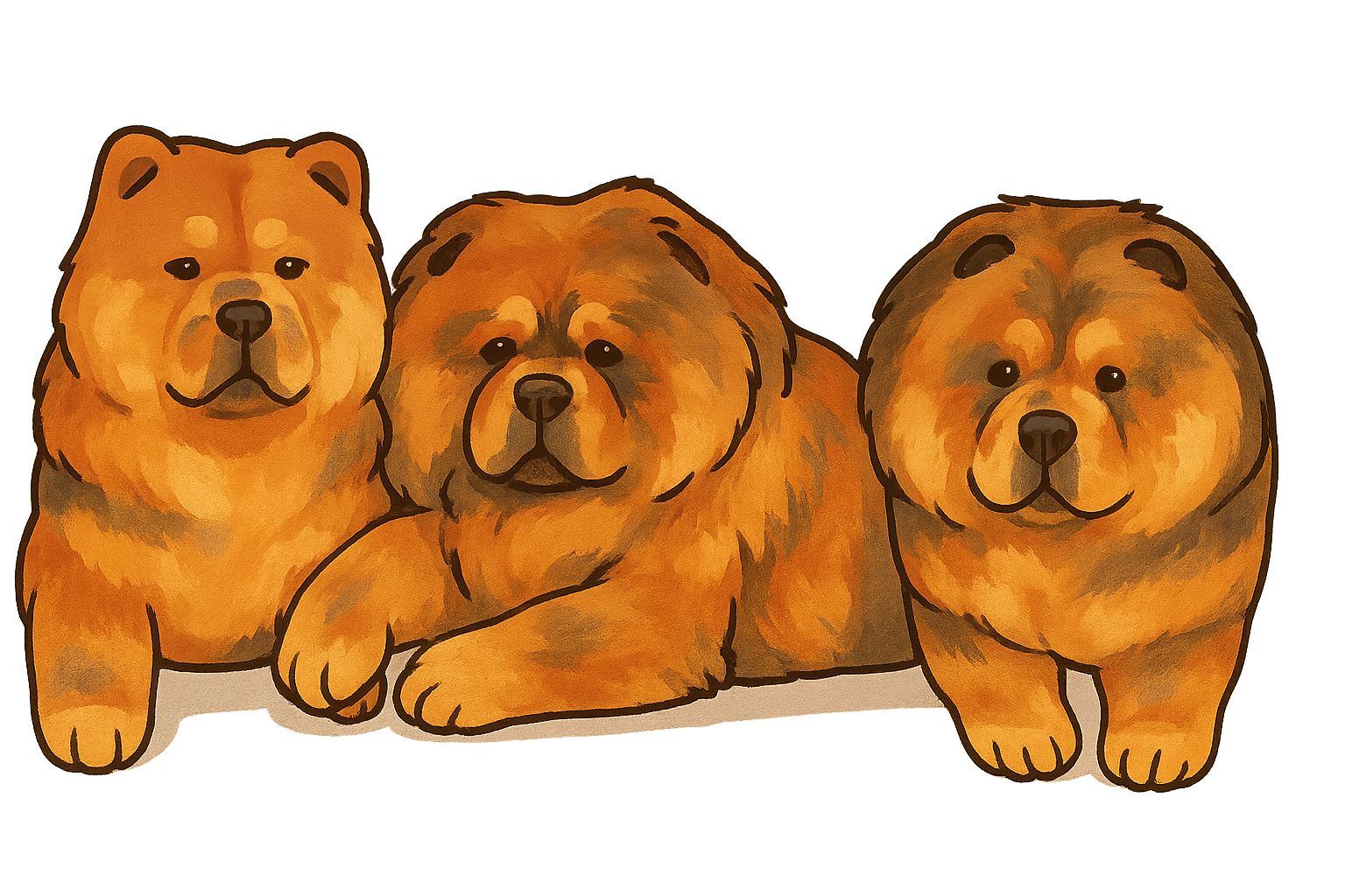 Three Chows Coffee Company logo